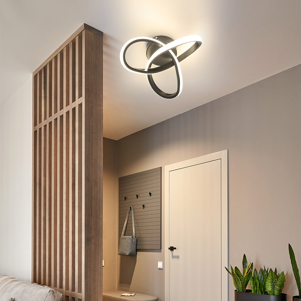 Ceiling Light - Black Aluminium Frame, Tunable