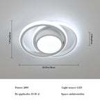 Ceiling Light - White Aluminium Frame, White Light