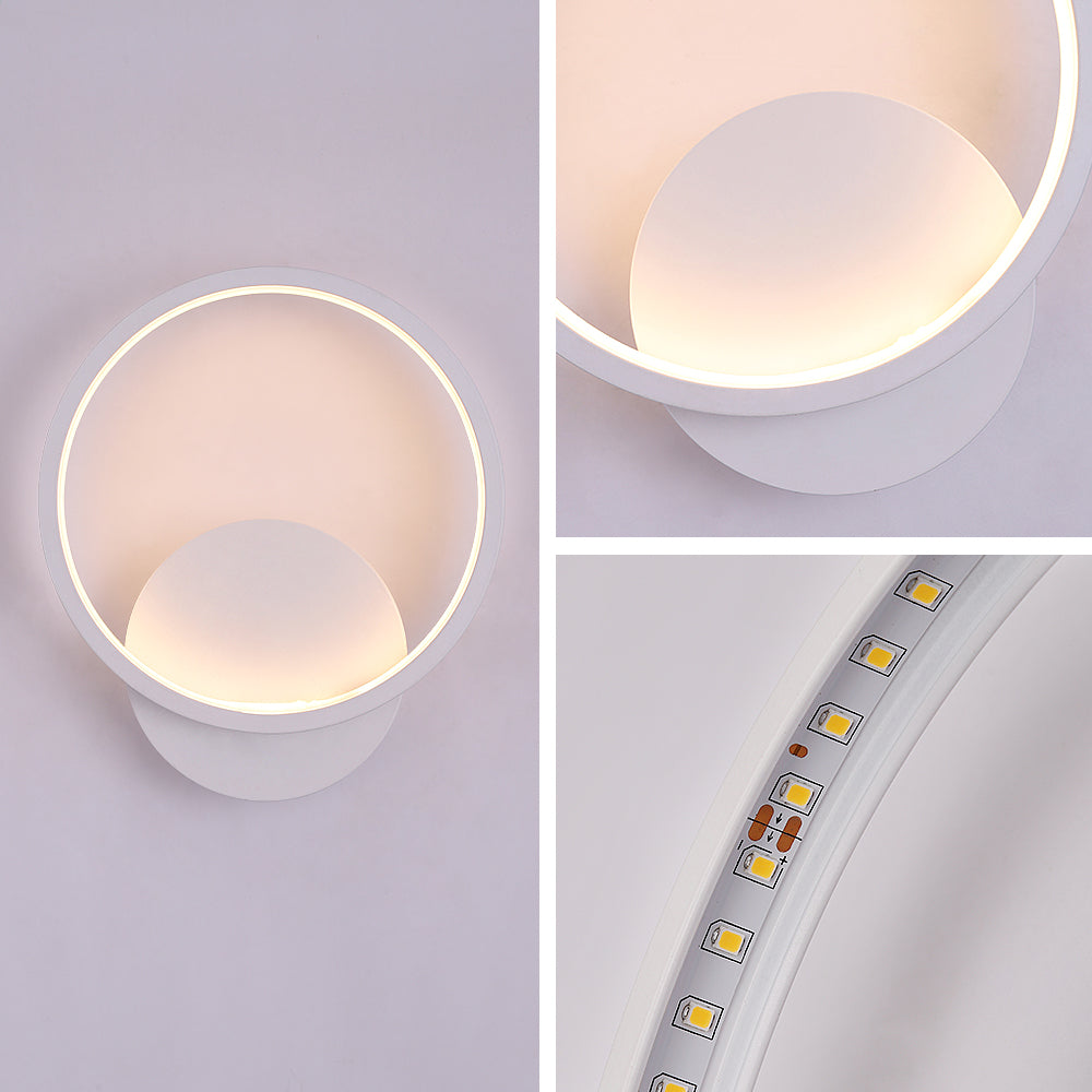 Wall Light - White Aluminium Frame, Warm Light