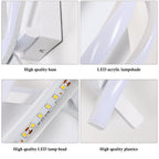 Wall Light - White Aluminium Frame, Warm Light