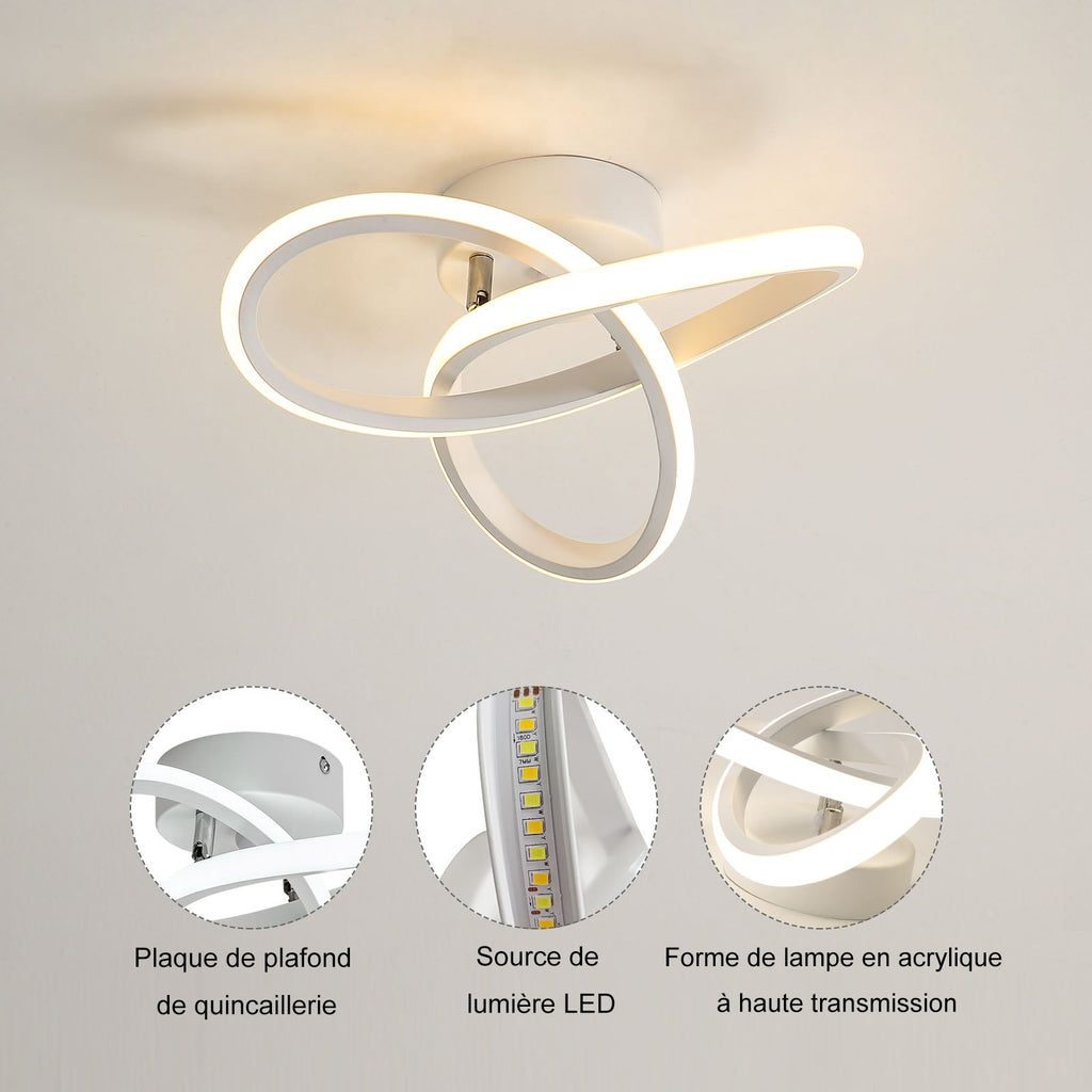 Ceiling Light - White Aluminium Frame, Tunable