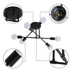 Ceiling Light - Black Metal Frame
