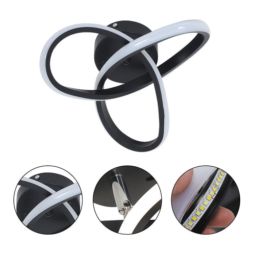 Comely Plafonnier LED Moderne Carré 25x25cm Noir Aluminium, 22W, 1320LM, Lumière Blanche Chaude/Neutre/Froide 3000K-4500K-6500K, Éclairage de Plafond pour Salon Chambre Cuisine