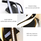 Wall Light - Black Aluminium Frame, Warm Light