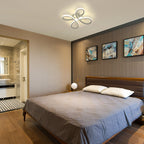 Ceiling Light - Silver Aluminium Frame, Natural Light