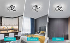 Ceiling Light - Black Aluminium Frame, White Light