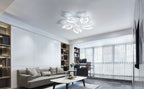 Ceiling Light - White Acrylic Frame, White Light