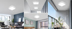 Comely LED Plafonnier 30x30 cm, 48W Blanc Froid 6500K, Plafonnier LED Plat Blanc, IP54 Étanche, Économie d'Énergie, Ultra-fin, pour Salle de Bain, Cuisine, Bureau, Couloir, Salon