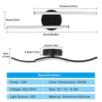Ceiling Light - Black Aluminium Frame, White Light