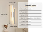 Wall Light - White Acrylic Frame, Tunable