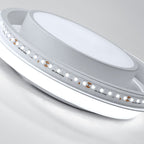 Ceiling Light - White Aluminium Frame, White Light