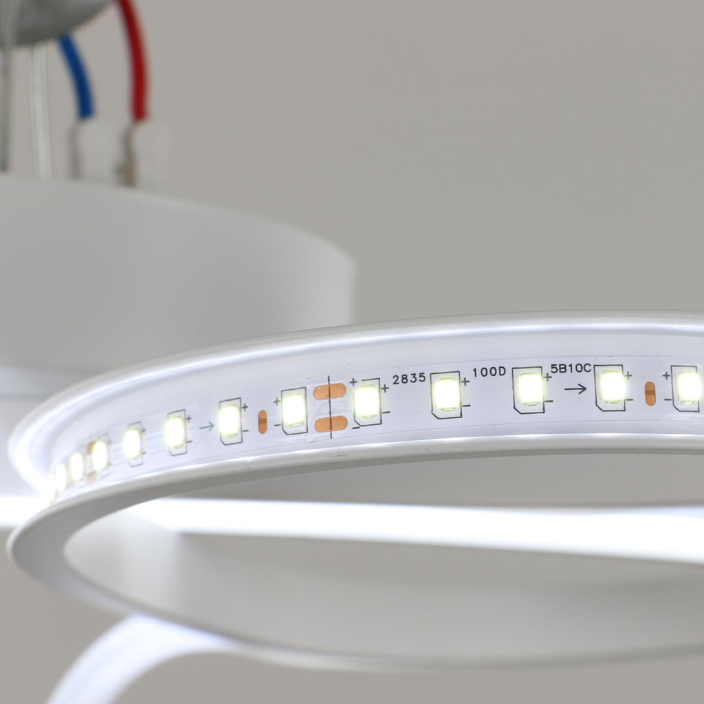 Deckenleuchte - Weißer Aluminiumrahmen, Weißes Licht