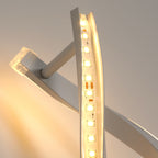 Wandleuchte - Weißer Aluminiumrahmen, warmes Licht