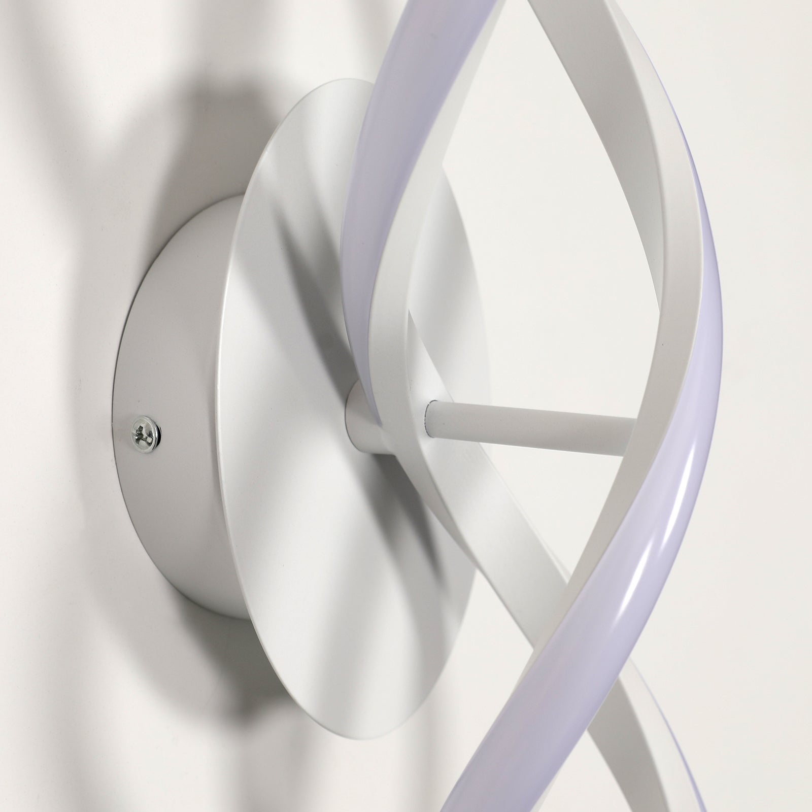 Wandleuchte - Weißer Aluminiumrahmen, warmes Licht