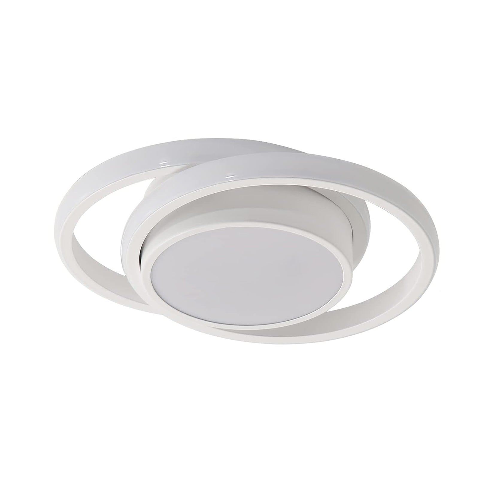 Ceiling Light - White Aluminium Frame, Warm Light