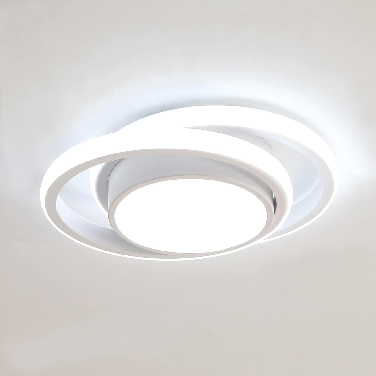 Ceiling Light - White Aluminium Frame, White Light