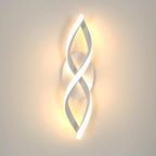 Wandleuchte - Weißer Aluminiumrahmen, warmes Licht