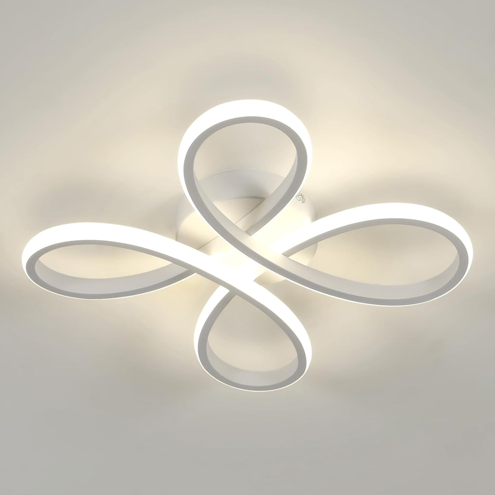Ceiling Light - White Aluminium Frame, Natural Light