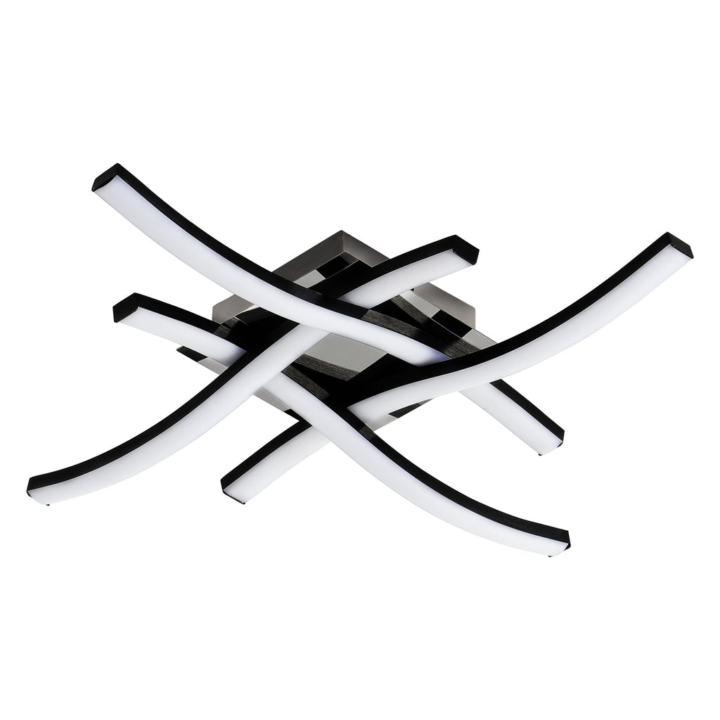Ceiling Light - Black Aluminium Frame, White Light
