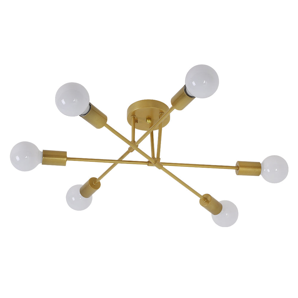 Ceiling Light - Gold Metal Frame