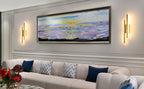 Wall Light - Gold Acrylic Frame, Warm Light