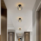 Ceiling Light - Black Metal Frame
