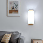 Wall Light - Wood Glass Frame