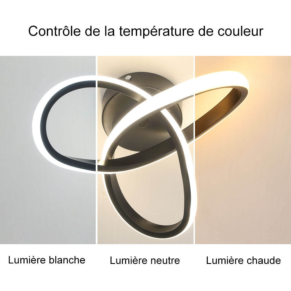 Ceiling Light - Black Aluminium Frame, Tunable