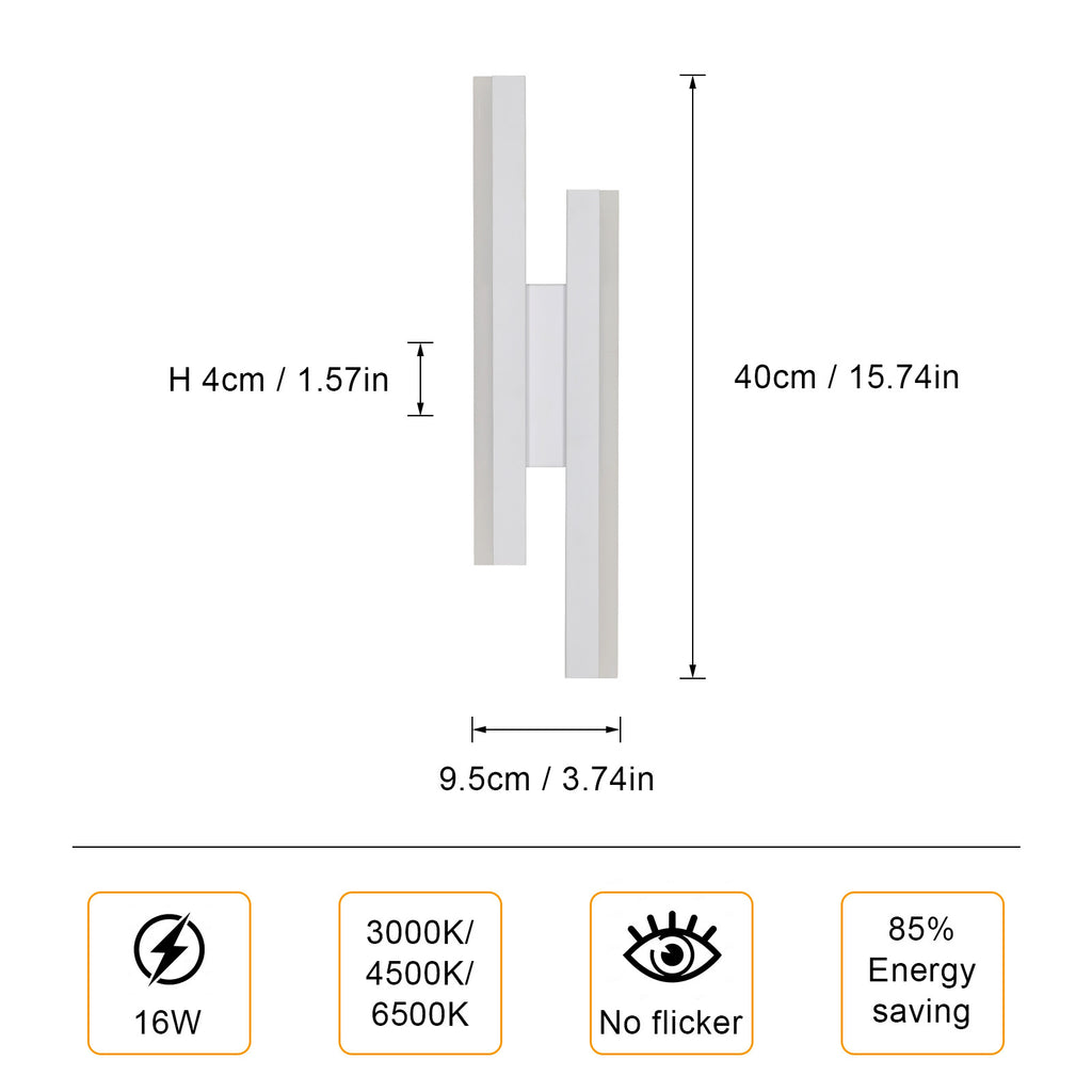 Wall Light - White Acrylic Frame, Tunable