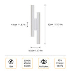 Wall Light - White Acrylic Frame, Tunable