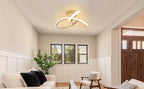 Ceiling Light - White Aluminium Frame, Warm Light