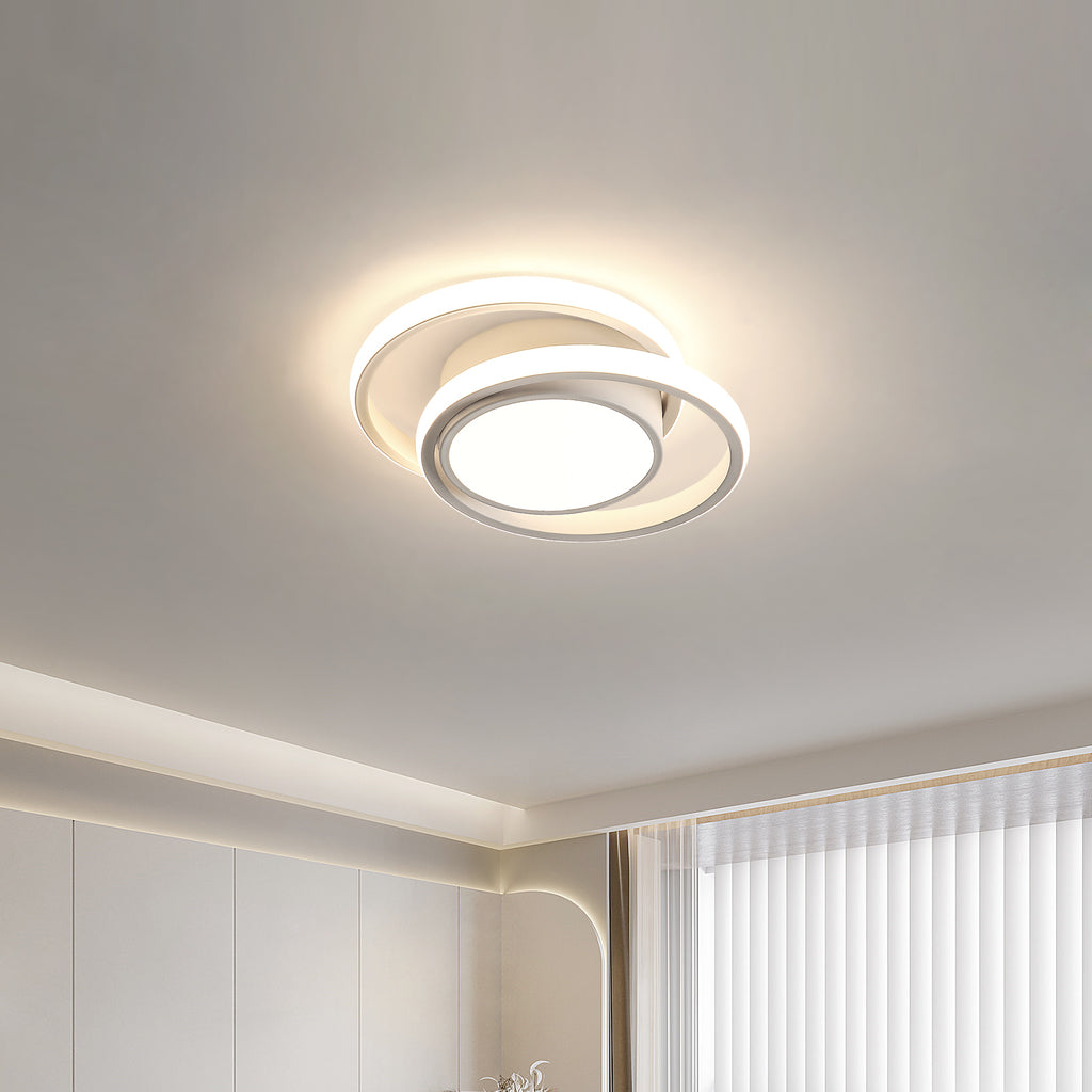 Ceiling Light - White Aluminium Frame, Natural Light