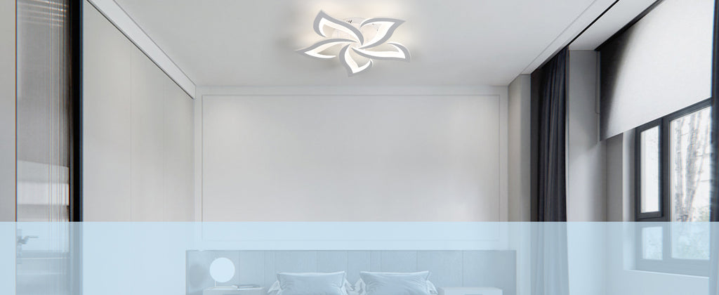 Ceiling Light - White Acrylic Frame, Tunable and Dimmable
