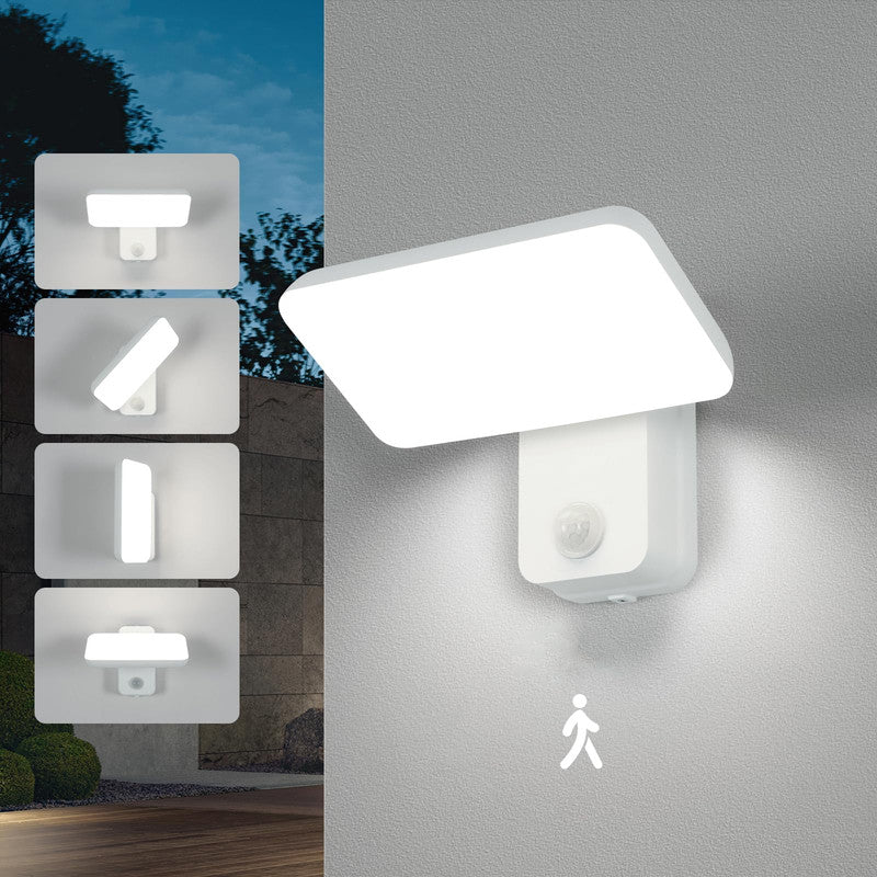 Applique da Parete - Struttura in Alluminio Bianco, Luce Bianca