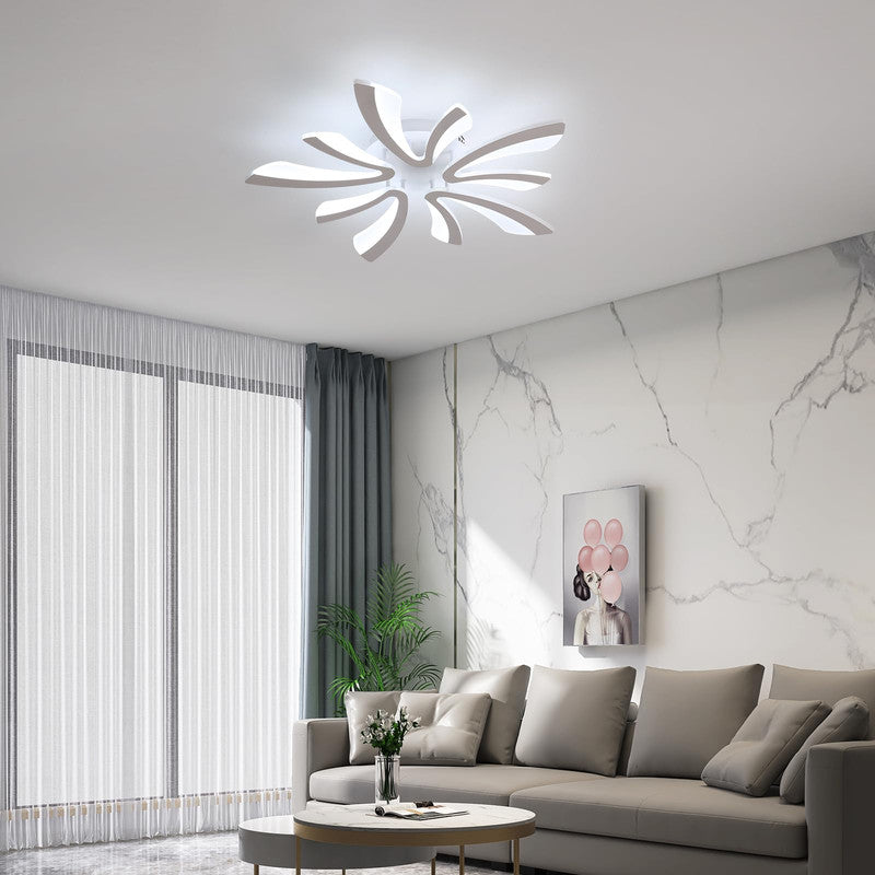 Comely Plafonnier LED, 50W 5625LM Lampe de Plafond, Luminaire Plafonnier Moderne pour Salon, Chambre à Coucher, 70cm, 6500K Lumière Blanche Froide