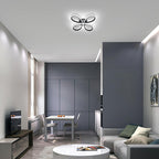 Ceiling Light - Black Aluminium Frame, Tunable and Dimmable