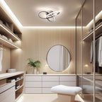 Ceiling Light - Chrome Aluminium Frame, Tunable and Dimmable