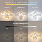 Ceiling Light - White Acrylic Frame, Tunable and Dimmable