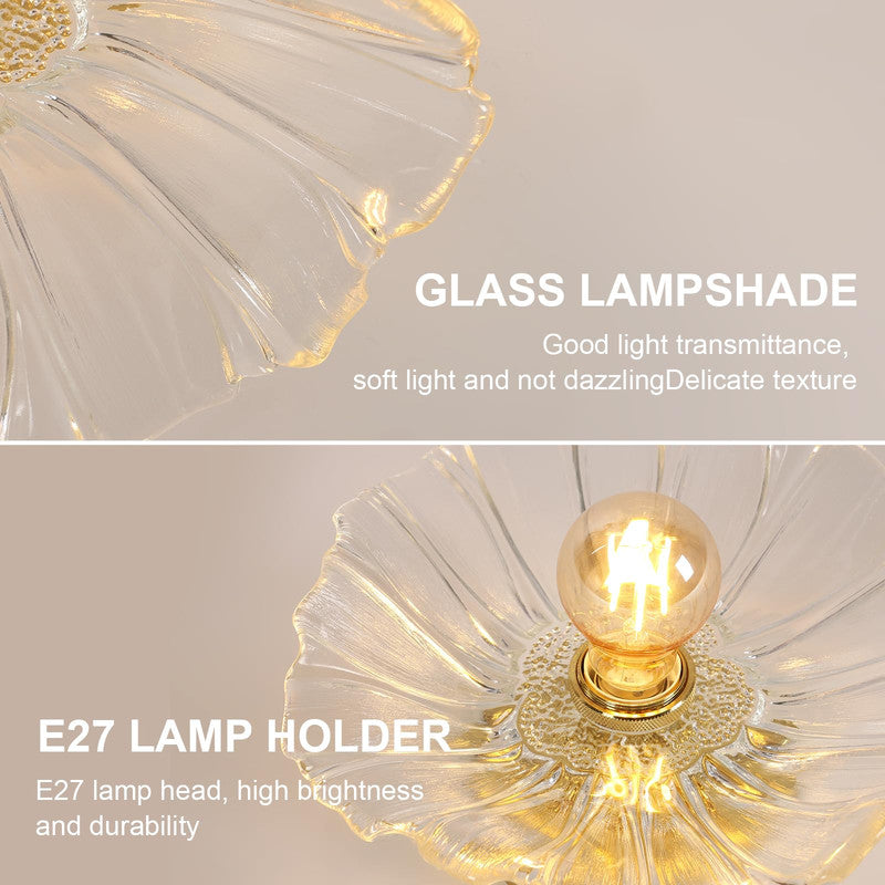 Ceiling Light - Gold Glass Frame
