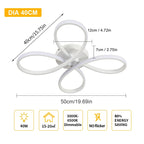 Ceiling Light - White Acrylic Frame, Tunable and Dimmable