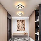 Ceiling Light - Black & White Acrylic Frame, Warm Light