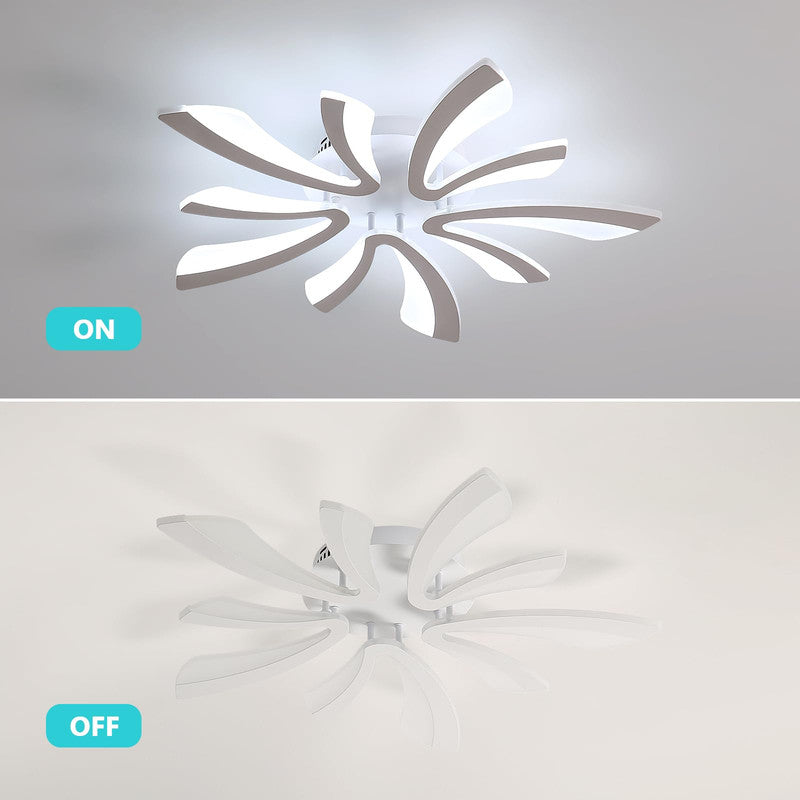 Comely Plafonnier LED, 50W 5625LM Lampe de Plafond, Luminaire Plafonnier Moderne pour Salon, Chambre à Coucher, 70cm, 6500K Lumière Blanche Froide