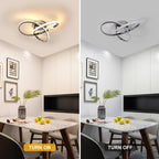 Ceiling Light - Chrome Aluminium Frame, Tunable and Dimmable