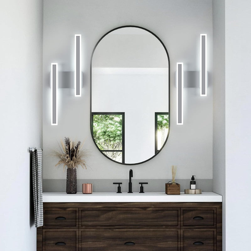 Wall Light - White Acrylic Frame, White Light