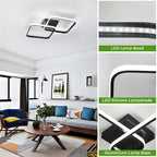 Ceiling Light - Black Aluminium Frame, Tunable and Dimmable