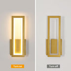 Wandleuchte – Goldener Acrylrahmen, Warmweißes Licht