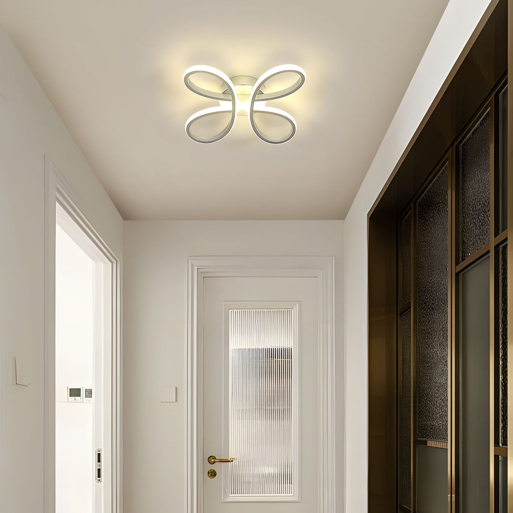 Ceiling Light - Silver Aluminium Frame, Natural Light