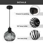 Chandeliers - Black Metal Frame