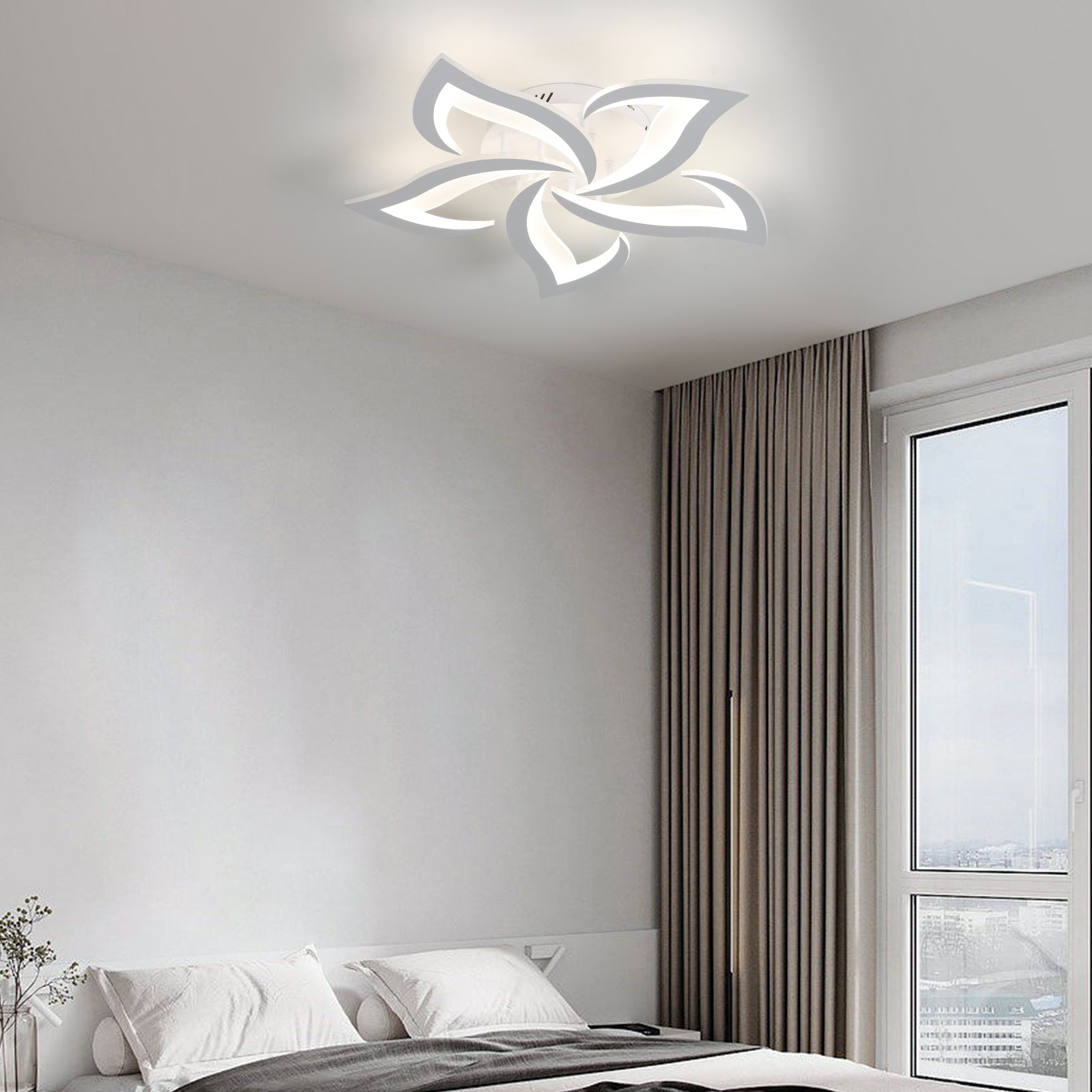 Ceiling Light - White Acrylic Frame, Tunable and Dimmable