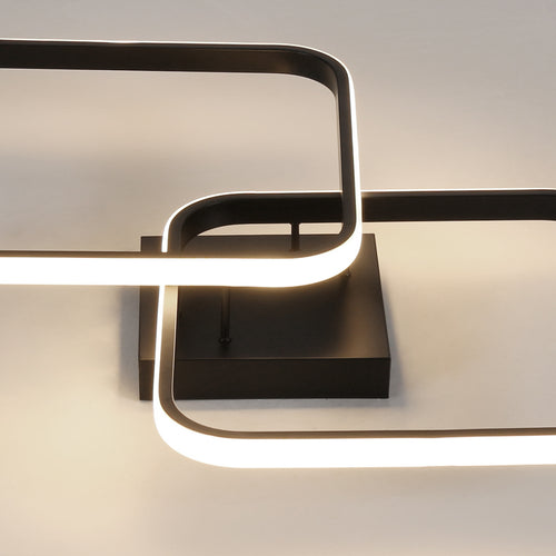 Ceiling Light - Black Aluminium Frame, Natural Light